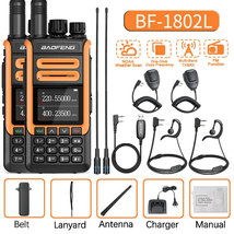 BF-1802L Walkie Talkies Long Rang Tri Band Wireless Copy Frequency NOAA Weather  - $133.67