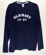 Mens Old Navy Navy Blue Long SleeveT Shirt Size L - £5.49 GBP