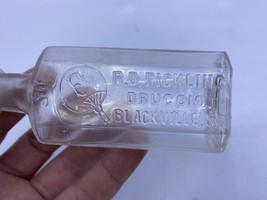 Antique Blackville, SC R.B. Fickling Apothecary Druggist Clear Bottle Southern - $98.99