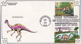 ZAYIX US 3136 FDC Dinosaurs - Nice Color Cachet - Volcano Scene - Ornithomimus - £6.49 GBP