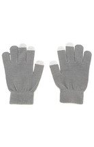 WOMEN&#39;S WITH LOVE FROM CA TEXTING TOUCH SCREEN WINTER SNOW GLOVES GRAY N... - $8.95