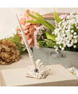 Vintage Design Wedding Ivory Pen Set Reception Gift Sign Signature - $15.78