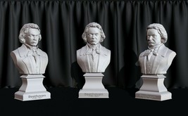 Ludwig van Beethoven Bust  Model Printing - File STL for 3D Printer - - £1.17 GBP