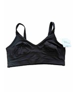 Tranquil &amp; True Womens Comfort Bra Microfiber Seamless Pullover Black Si... - $232.09 MXN