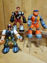 Fisher Price RESCUE HEROES 6&quot; Action Figures Billy Blazes, Bill Barker, ... - £9.61 GBP