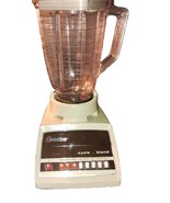 Vtg Oster Osterizer Blender 8 Spd 5 Cup Beige Tested Working 867-16H Cyc... - $48.81 CAD