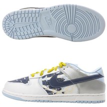 Boys Youth Kids Nike Dunk Low 05&#39; (Gs/Ps) Shoes Sneakers Blue/White New $65 143 - £31.65 GBP