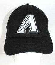 Arizona Diamondbacks Black Baseball Cap Hat Ajustable Back Lightweight Mesh - £12.71 GBP