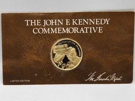 Lincoln Mint JFK JOHN KENNEDY 24k Gold Sterling Silver &quot;Victory in Prima... - £24.84 GBP