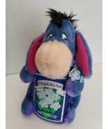 Disney Store Eeyore Plush Stuffed Animal Forget Me Not Flowers 8&quot; - £19.81 GBP