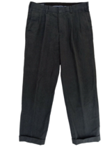 Mens Size 34x29.5 Lands End Gray Pants Slacks 100% Cotton - $12.34