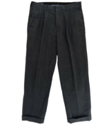 Mens Size 34x29.5 Lands End Gray Pants Slacks 100% Cotton - $16.93 CAD