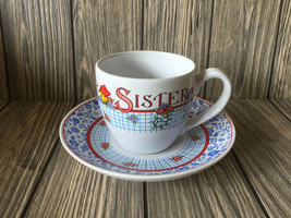 Mary Engelbreit TIME FOR TEA Cup &amp; Saucer w/Box &quot;Be Kind to Thy Sister&quot; - £14.70 GBP