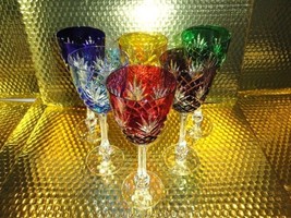 Faberge Odessa Hock Crystal Glasses set of 6  - $1,450.00