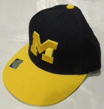 NWT NCAA Baseball Raised Replica Hat - Michigan Wolverines Adult - Navy/Gold - £15.62 GBP