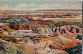 The Painted Desert Multicolored Arizona Linen Postcard - £18.73 GBP