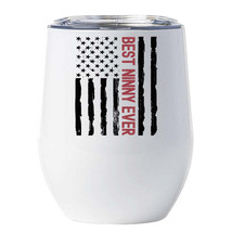 Best Ninny Ever Tumbler 12oz Vintage American Flag Cup Christmas Gift For Mom - £18.03 GBP