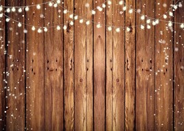 7X5FT Brown Wood Backdrops for Photography Vintage Brown Background Thin Vinyl M - £23.91 GBP