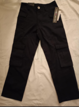 Pink Velvet - Black pants zipper and button with pockets for girls Size ... - $8.99