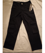 Pink Velvet - Black pants zipper and button with pockets for girls Size ... - $8.99