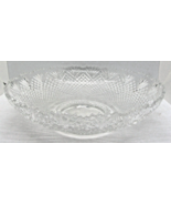 Vintage L.E. Smith Glass Co Diamond Pineapple Pattern Clear Glass Servin... - $48.51