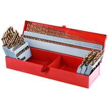 115Pcs Cobalt Drill Bits Set, M35 HSS, 135 Degree Tip, Twist Jobber Length  - £151.75 GBP