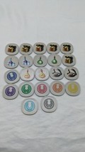 Lot Of (22) Plastic Board Game Circular Pieces Treasure Chest Potion Traps - £15.81 GBP