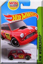 Hot Wheels - Morris Mini: HW Workshop 2014 - HW All Stars #194/250 (2014) *Red* - £2.37 GBP