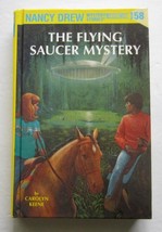 Nancy Drew #58 The Flying Saucer Mystery Carolyn Keene 1st Flashlight Edition - £31.21 GBP