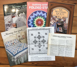 Set Lot 6 Vintage 80s 90s Crafting Magazines Sewing Quilt Patterns Instr... - £19.57 GBP