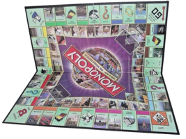 Monopoly Here Now World Edition Replacement Board Game Playing Only Craft Decor - £7.62 GBP