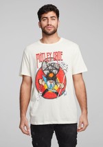 Chaser Premium Cotton Motley Crue Graphic Tee in Almond-Medium - $19.99