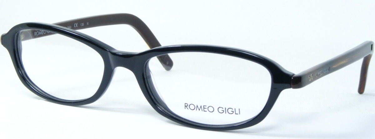 Romeo Gigli RG23304 Noir/Marron Lunettes RG233 50-17-135mm Italie - $85.91