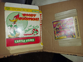 22RR55 Cartoon Reel Boxes, Woody Woodpecker &amp; M EAN Y Miny Moe, Good Condition - £7.52 GBP