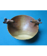 Wood Bowl Hand Carved Two Head Giraffes ^^^^ - $74.67 CAD