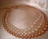 Champagne 3 strand necklace front thumb155 crop
