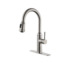 High-Arc Pull-Down Kitchen Faucet, Stainless Steel - £111.33 GBP