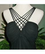 SEXY BLACK LONG Tiered Evening Gown-SL FASHION SZ 10 - $30.00