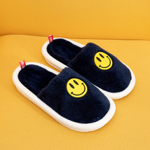 Fashion Face Print Indoor Slippers Men Winter Loafers Shoes Casual Furry Slipper - £24.65 GBP