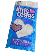Little L&#39;eggs Vintage Tights for Girls Childrens Textured White Hosiery ... - £4.75 GBP