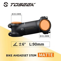 TOSEEK Bicycle Handlebar Stem 6 Degree 17 Degree  Aluminum Mtb Stem Ultralight R - £87.56 GBP