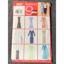 Butterick 3037 Nine Sew Easy Dress Sewing Pattern Sizes 8-10-12 - Uncut - $14.84