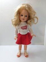 Vtg 1980&#39;s Tomy KIMBERLY Cheerleader Doll with Original Outfit 17&quot; Tall Blonde - £23.33 GBP