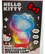 Hello Kitty Sanrio Bluetooth Multicolor Speaker Lamp Glowing LED Light - $24.74