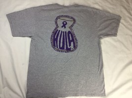 Alzheimer’s Support Gray Purple T-Shirt HULA Drum Hawaii Anvil XL - £17.10 GBP
