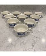 Set of 10 Pfaltzgraff YORKTOWNE USA Stoneware Coffee Tea Soup Cups Mugs ... - $372.92 MXN