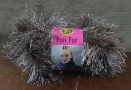 Lion Brand Fun Fur Taupe 1.75oz 64 Yard Bulky 5 Crochet Knit Craft - £6.03 GBP