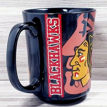 The Memory Company NHL &quot;Blackhawks&quot; 10 oz. Coffee Mug Cup Black Copper - £10.72 GBP