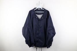 Vintage 90s Streetwear Mens Large Blank Lined Coach Coaches Windbreaker Jacket - $54.40