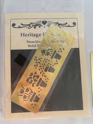 Flower pots bee & large ruffle stencil embossing set Item image 3